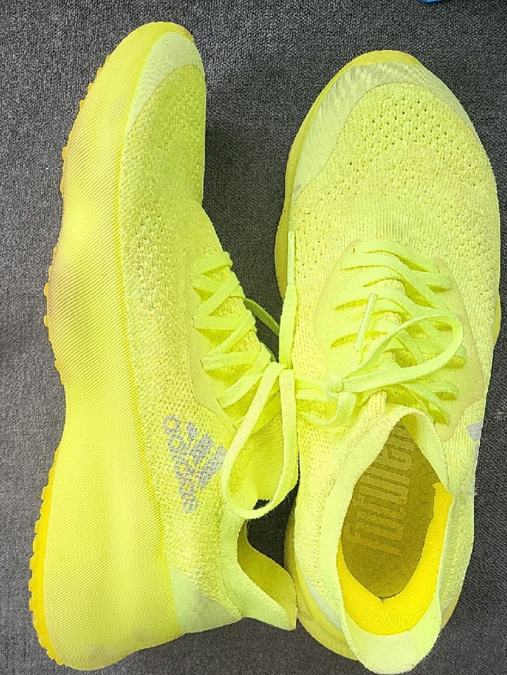 WOMENS adidas Futurenatural Neon Yellow Athletic Running Shoes, SIZE 8.5 - Picture 4 of 6